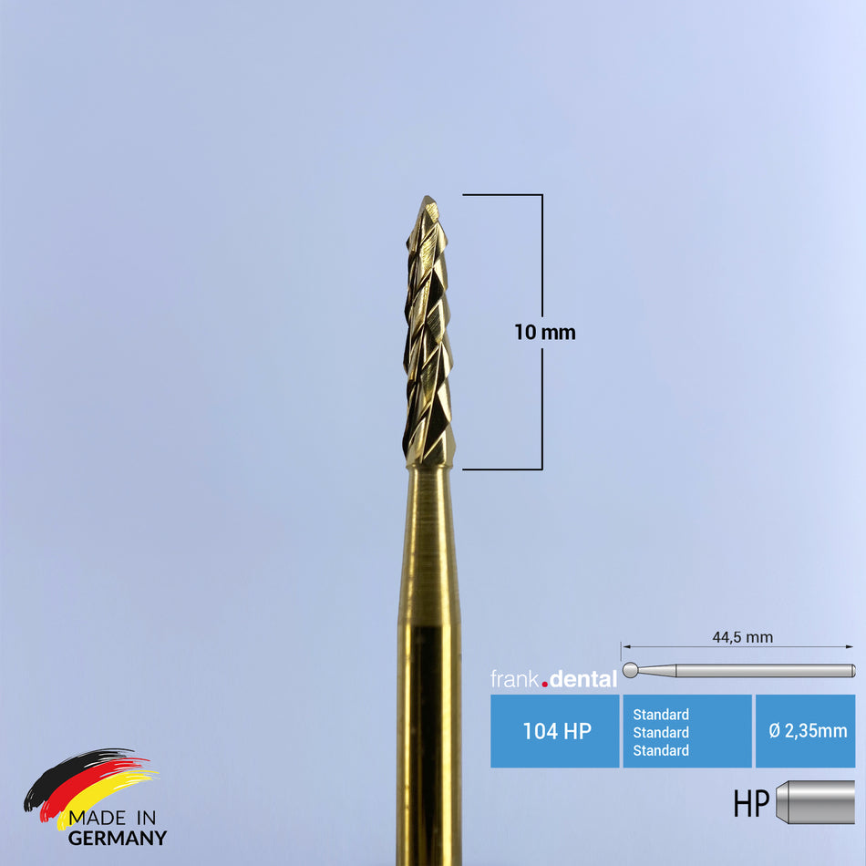 Titanium Coated Carbide Lindemann Bone Cutter - 166A HP