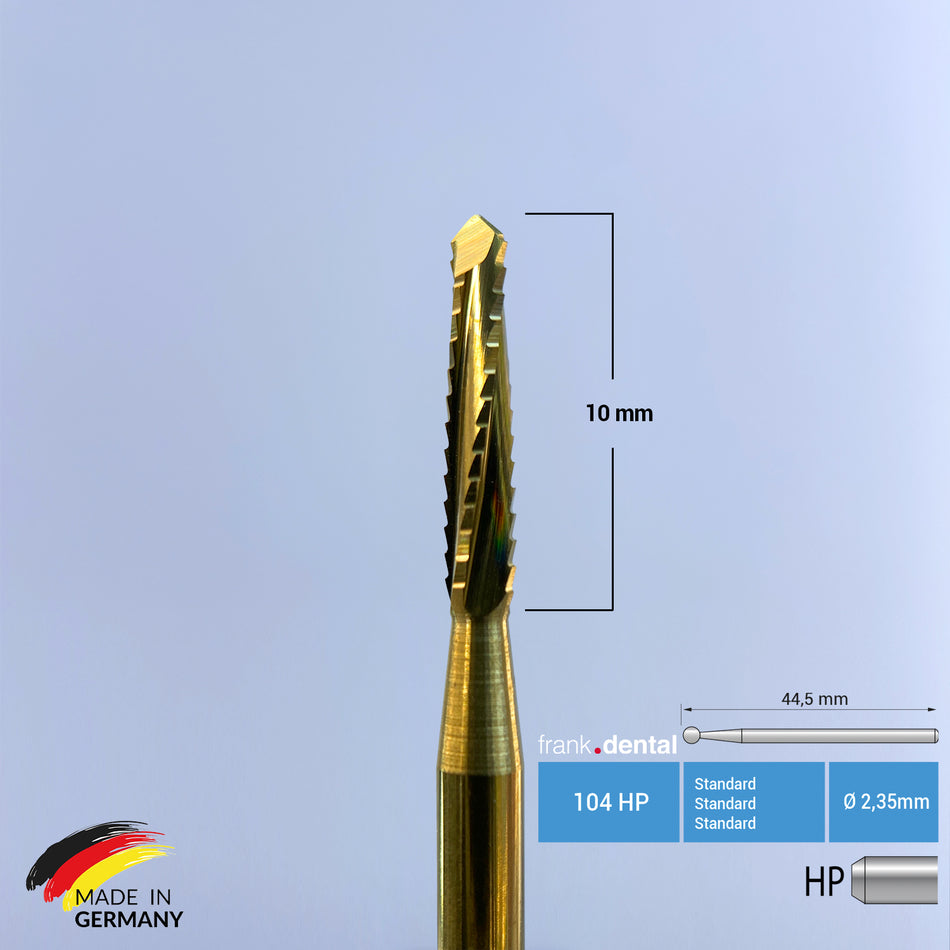 Titanium Coated Carbide Lindemann Bone Cutter - 166 HP