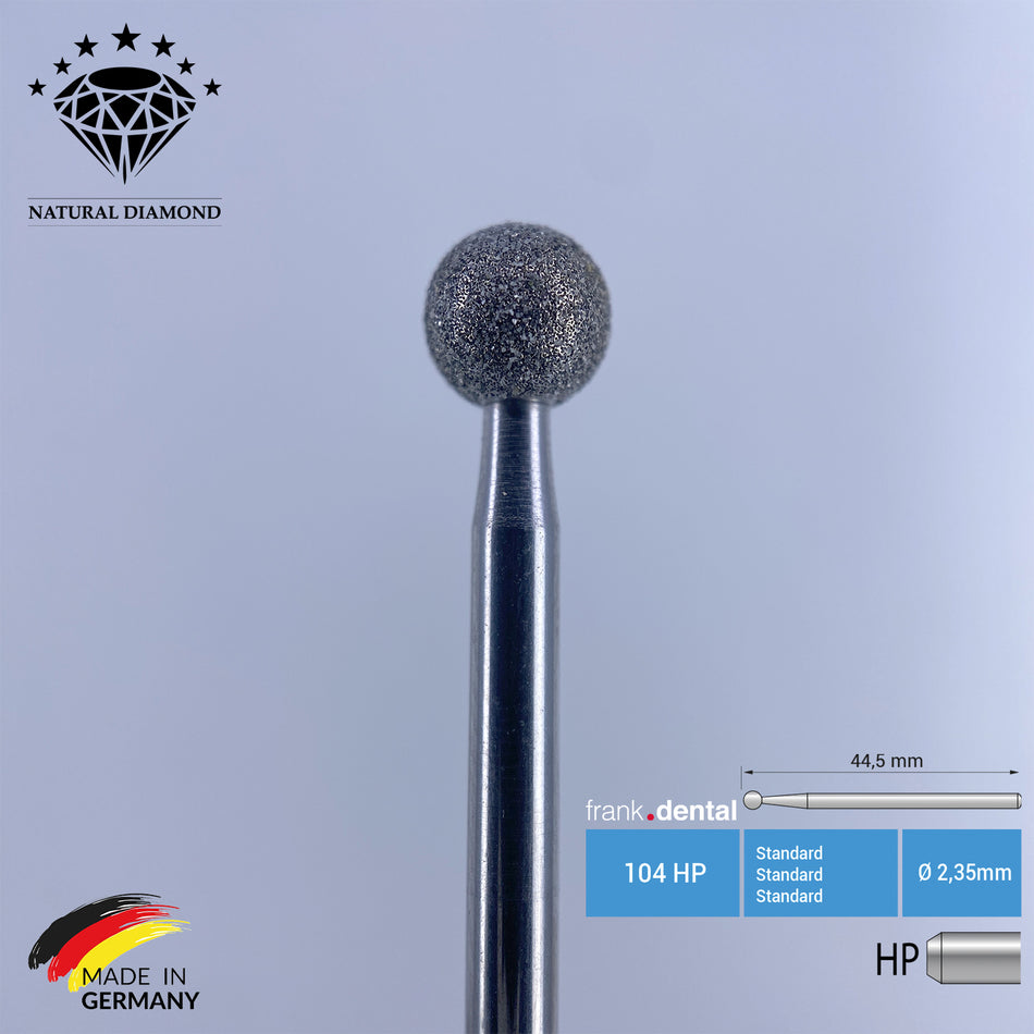 Dental Natural Diamond Surgery Bur - 801 - For Handpiece - 5 Pcs