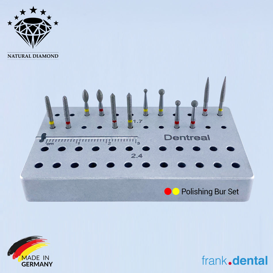 Dental Natural Diamond Bur - Composite Porcelain - Finishing and Polishing Set