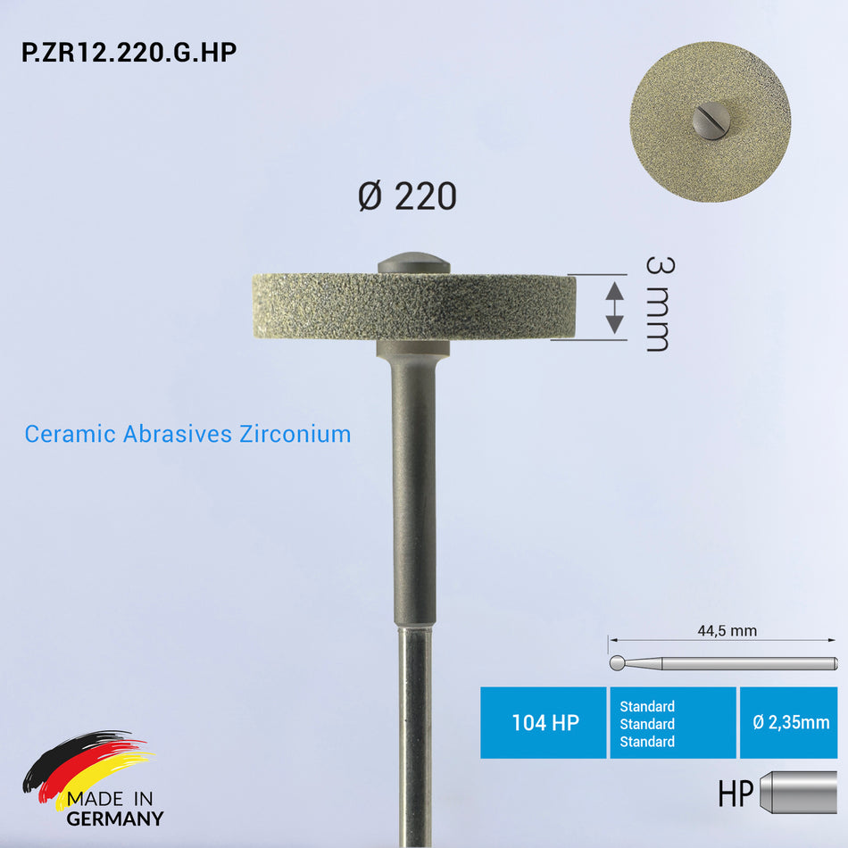 Tondeuse abrasive en céramique et zirconium ZR12