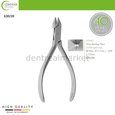 Leibinger - Adams Wire Bending Pliers - Wire Bending Pliers - 125 mm