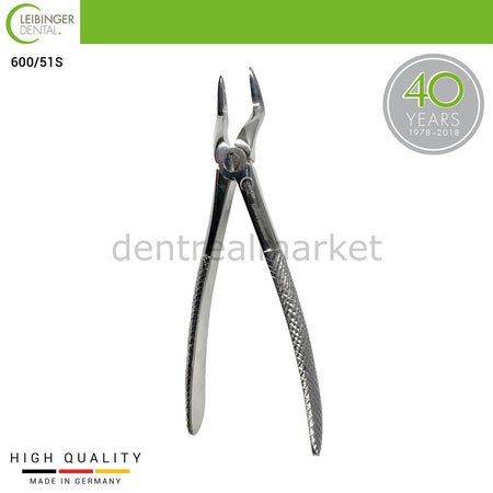 Leibinger - Adult Extracting Forceps 51S - Forceps for Upper Roots