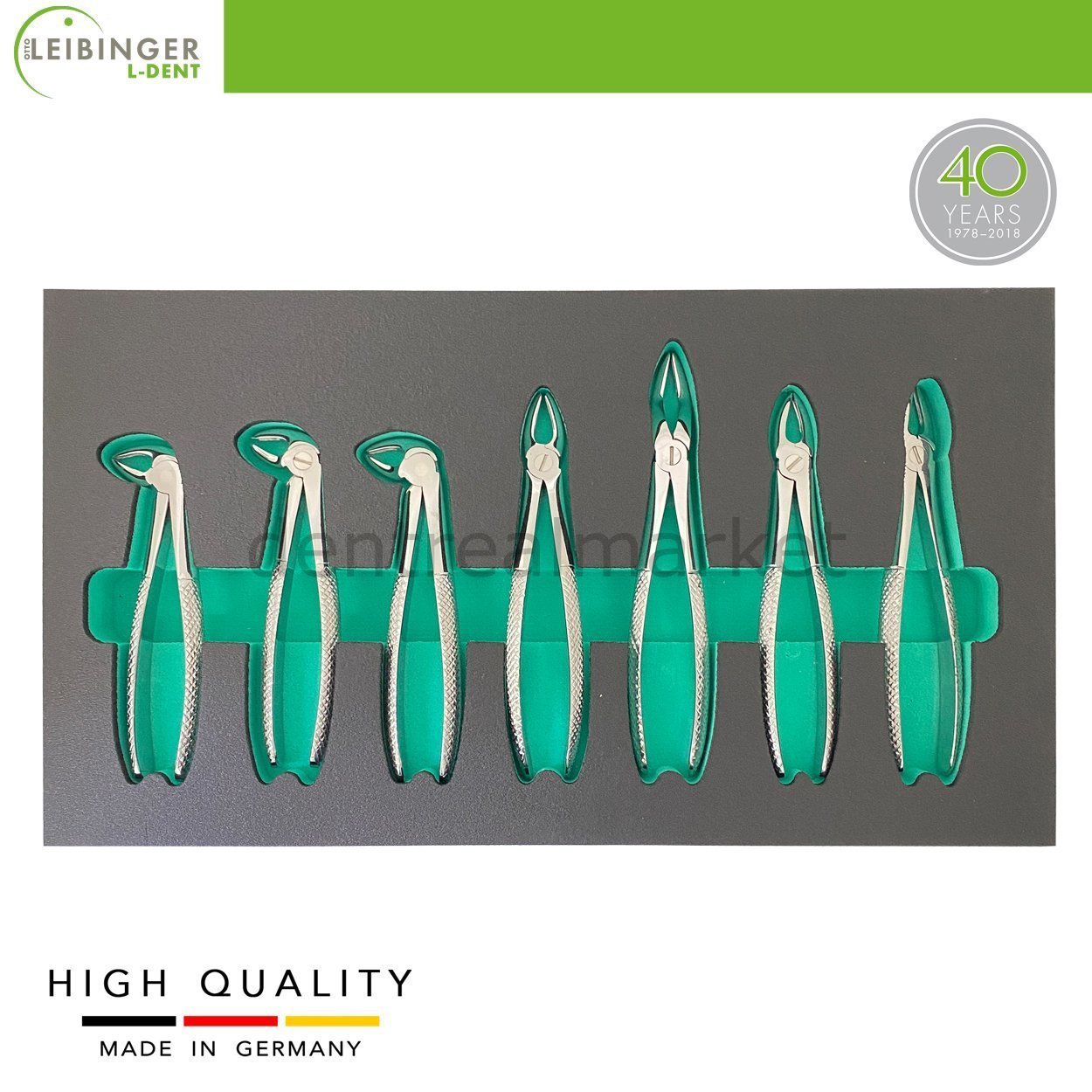 Leibinger - Child Tooth Extraction Forceps Kit - English Pattern