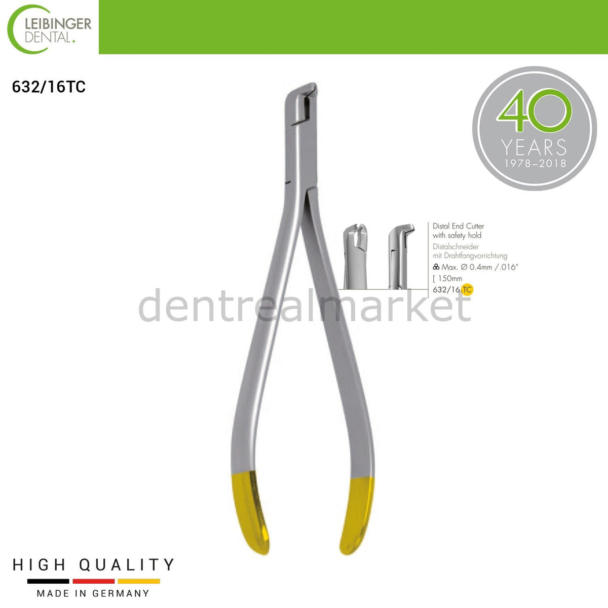 Leibinger - Distal End Cutter Tc (Safety Hold) Distal End Cutter - 150 mm