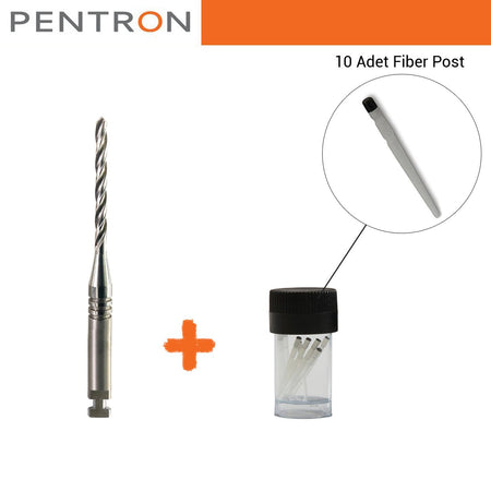 Pentron - FibreKleer 4X Tapared Radiopaque Fiber Post - 1.25mm (Black) Mini Set