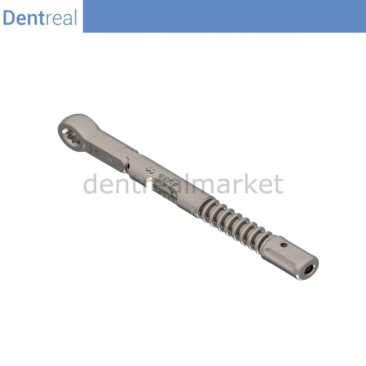 Dentreal - Implant Torque Wrench Ratchet Square - 6.35mm - 10 - 45 Ncm