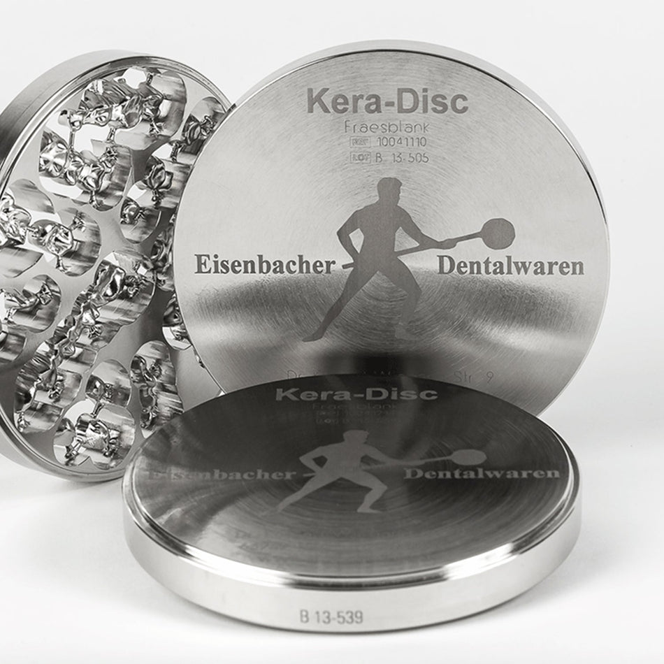 Eisenbacher - Kera - TI5 Titatnium Disc - Biocompatible Titanium - Milling Alloy - 98*12 mm