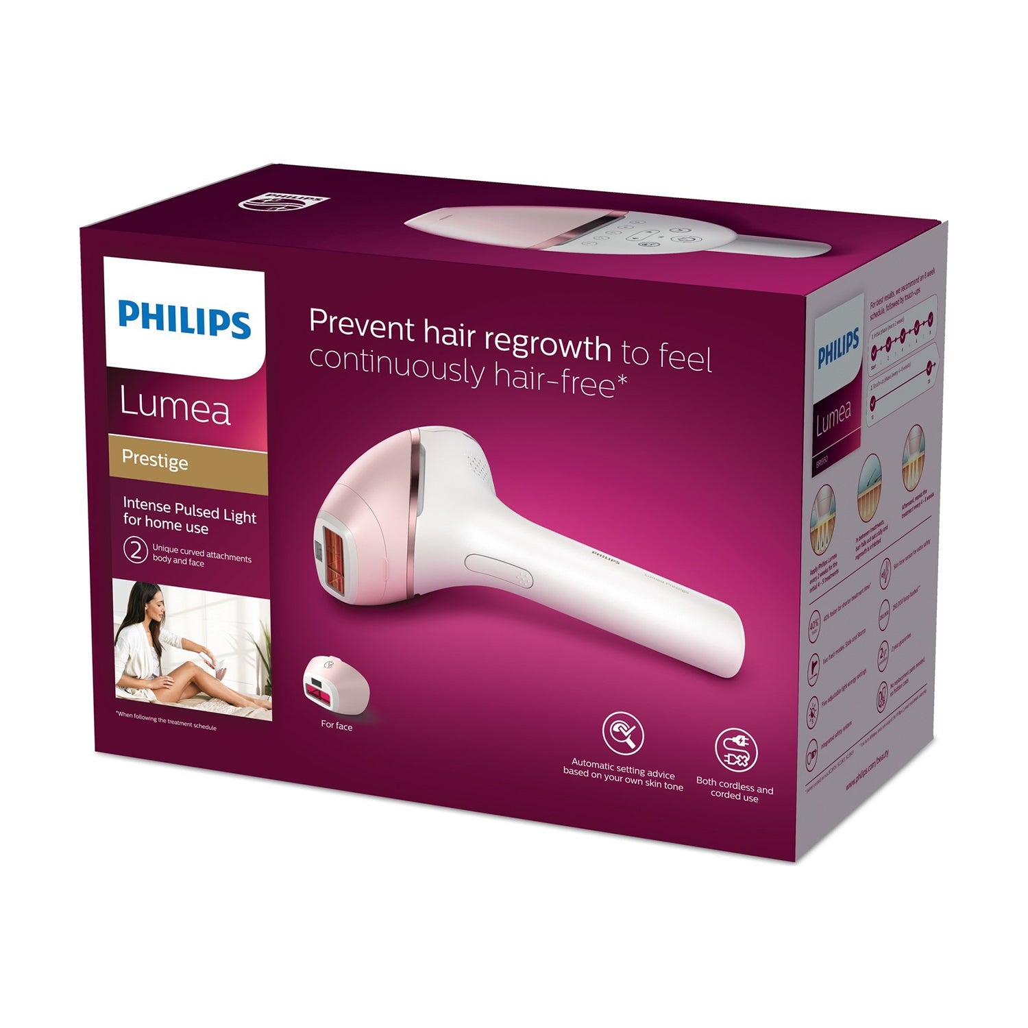 Philips Zoom - Lumea Prestige IPL Hair Removal Device - BRI950