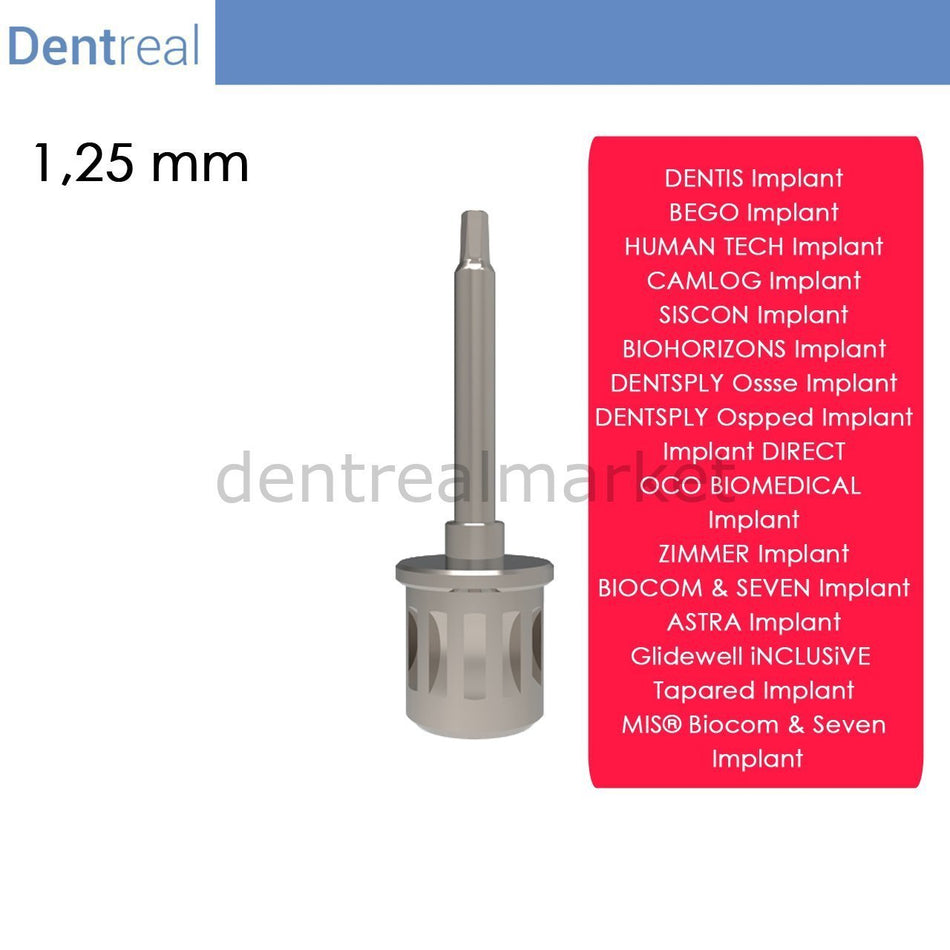 Dentreal - Screwdriver for Implant Direct Implant - 1,25 mm Hex Driver