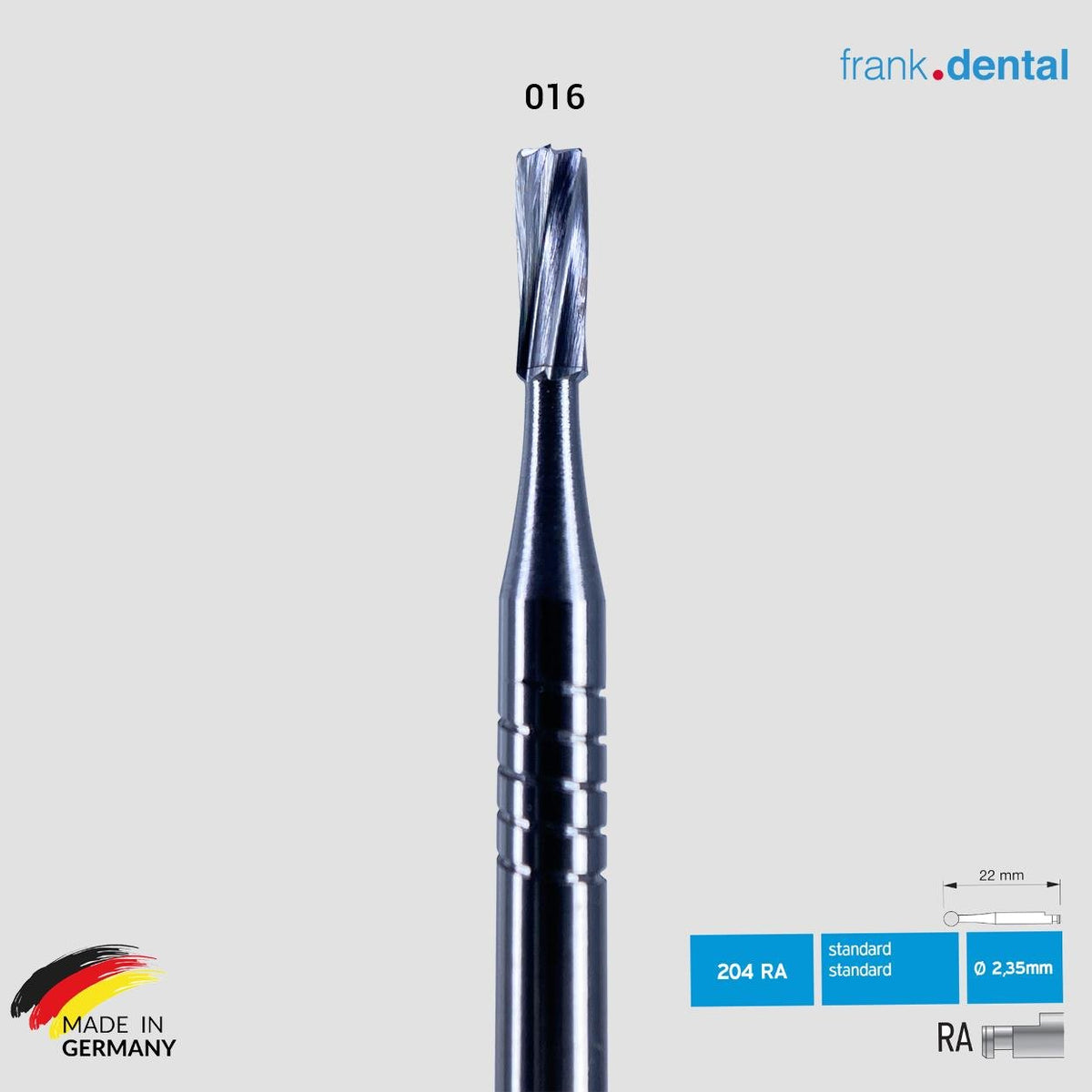 Frank Dental - Tungsten Carpide Bur - C.21RA - for Contra - Angle - 5 Piece