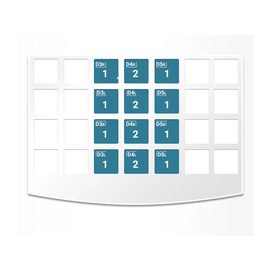 NuSmile - ZR First Primary Molar Crowns Evaluation Kit - 16 Crowns - Zirkonia Pediatric Crowns