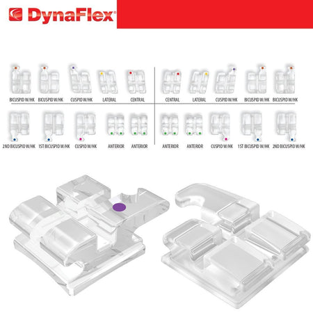 DentrealStore - Dynaflex ClearViz+ Transparent Bracket + Tubes