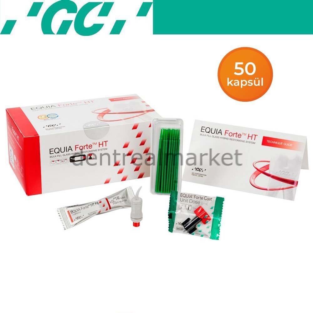 DentrealStore - Gc Dental Equia Forte HT Refill Pack - Bulk fill Restorative - 50 Capsules