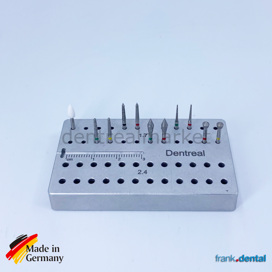 DentrealStore - Frank Dental Occlusal Onlay Set - Dental Natural Diamond Bur