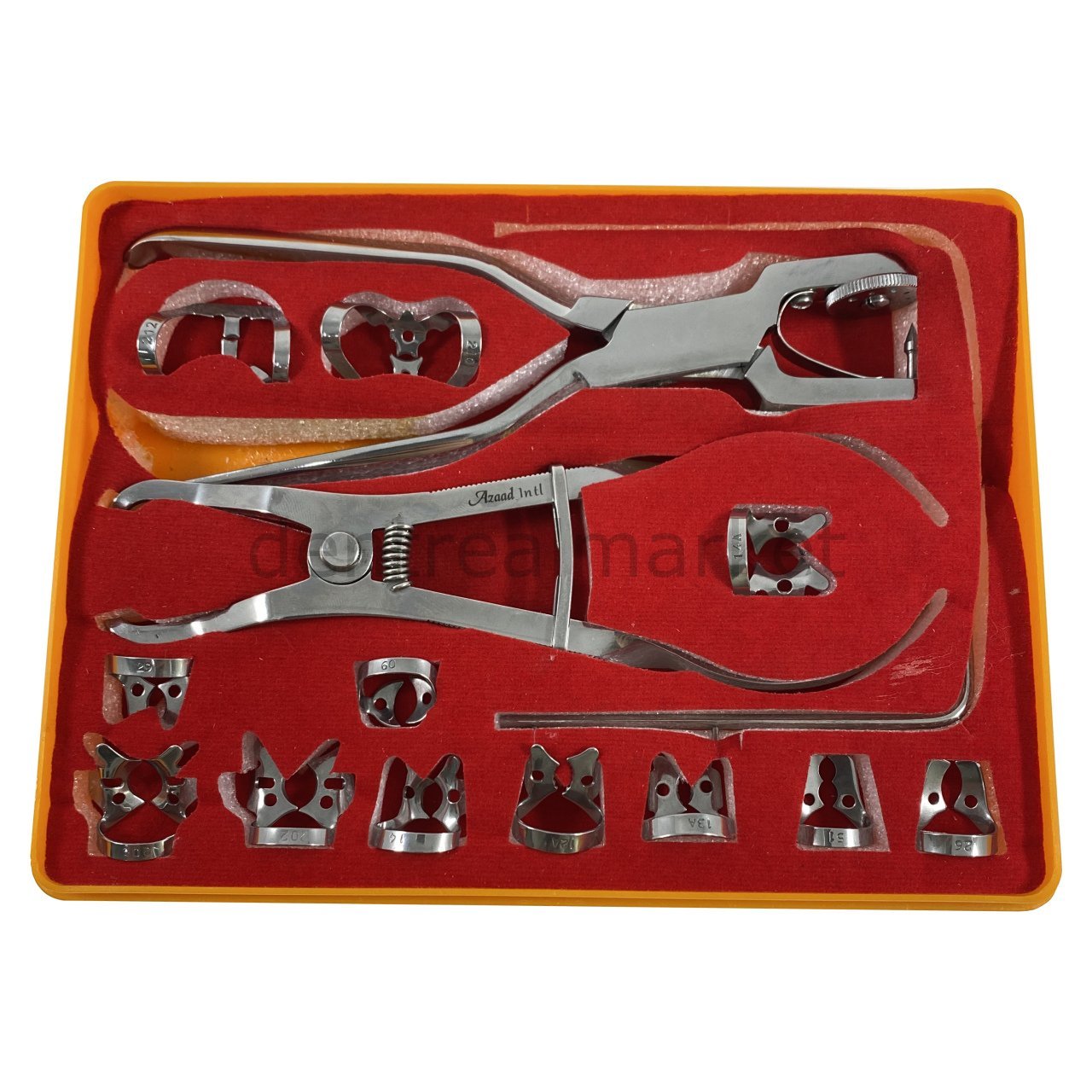 DentrealStore - Dentreal Rubberdam Clamp and Tool Set + Rubberdam Template + Rubberdam Tire