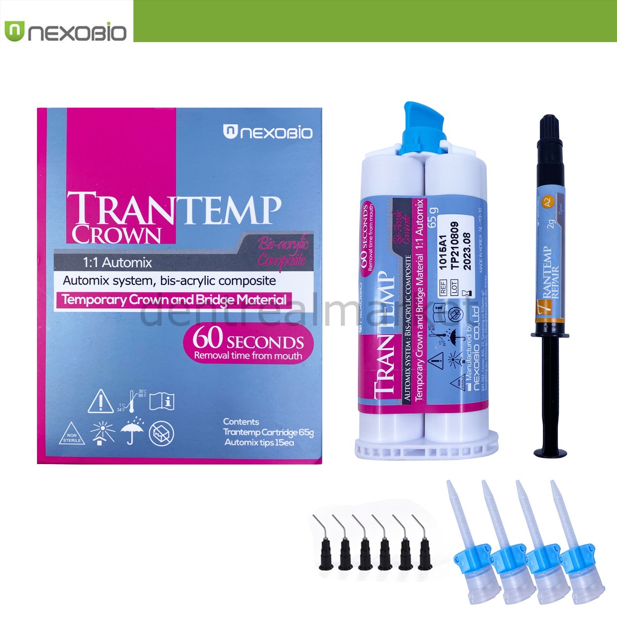 DentrealStore - Nexobio Trantemp Temporary Crown and Bridge Material