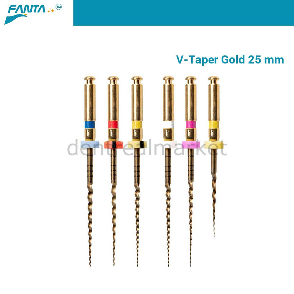 DentrealStore - Fanta Dental V-Taper Gold Protaper - Niti Rotary Root File