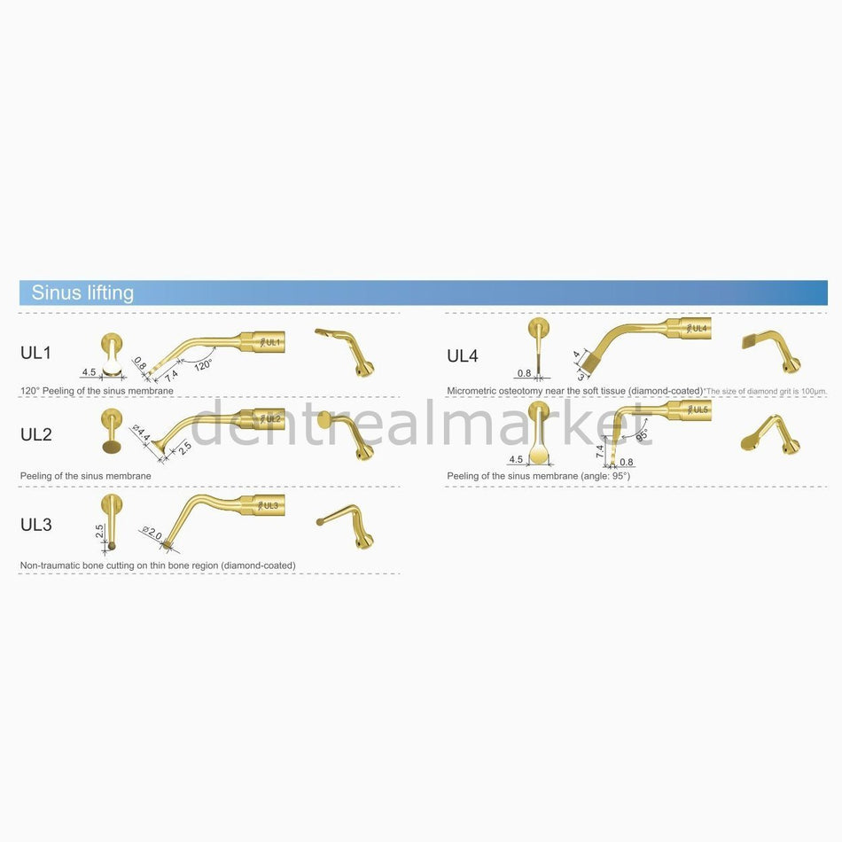 DentrealStore - Woodpecker Woodpecker ,Mectron ,Ems Ultrasurgery Tips - For Endodontic